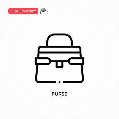 Çanta vektör ikonu. Web sitesi veya mobil uygulama için modern, basit düz vektör çizimi