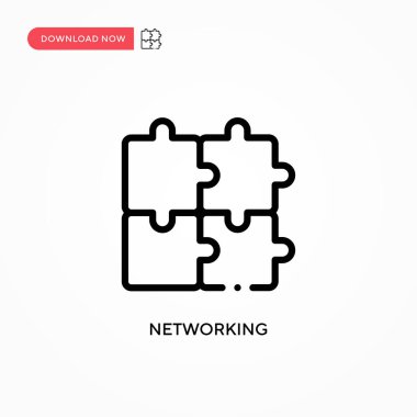 Ağ vektör simgesi. Web sitesi veya mobil uygulama için modern, basit düz vektör çizimi