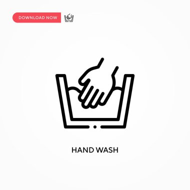 El yıkama vektör simgesi. Web sitesi veya mobil uygulama için modern, basit düz vektör çizimi