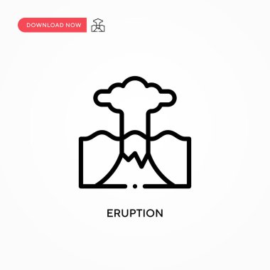 Patlama vektör simgesi. Web sitesi veya mobil uygulama için modern, basit düz vektör çizimi