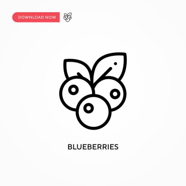 Yabanmersini vektör simgesi. Web sitesi veya mobil uygulama için modern, basit düz vektör çizimi