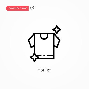 Tişört vektör simgesi. Web sitesi veya mobil uygulama için modern, basit düz vektör çizimi