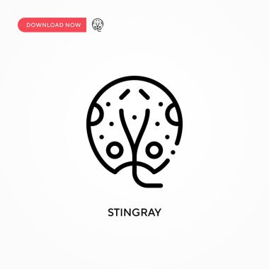 Stingray vektör simgesi. Web sitesi veya mobil uygulama için modern, basit düz vektör çizimi