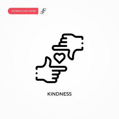 İyilik vektör simgesi. Web sitesi veya mobil uygulama için modern, basit düz vektör çizimi