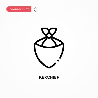 Mendil vektör simgesi. Web sitesi veya mobil uygulama için modern, basit düz vektör çizimi