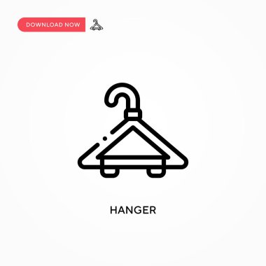 Askı vektör simgesi. Web sitesi veya mobil uygulama için modern, basit düz vektör çizimi