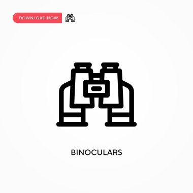 Dürbün vektör simgesi. Web sitesi veya mobil uygulama için modern, basit düz vektör çizimi