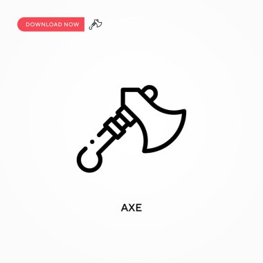 Axe vektör simgesi. Web sitesi veya mobil uygulama için modern, basit düz vektör çizimi