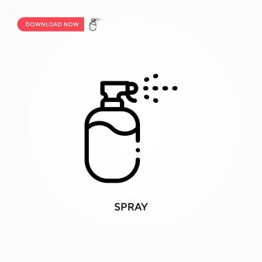 Sprey vektör simgesi. Web sitesi veya mobil uygulama için modern, basit düz vektör çizimi