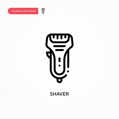 Shaver vektör simgesi. Web sitesi veya mobil uygulama için modern, basit düz vektör çizimi