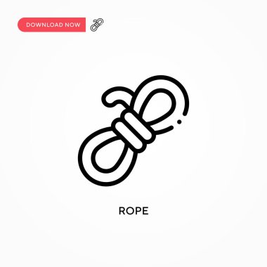 İp vektör simgesi. Web sitesi veya mobil uygulama için modern, basit düz vektör çizimi