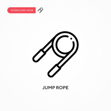 İp vektör simgesini atla. Web sitesi veya mobil uygulama için modern, basit düz vektör çizimi
