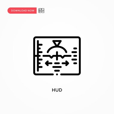 Hud vektör simgesi. Web sitesi veya mobil uygulama için modern, basit düz vektör çizimi