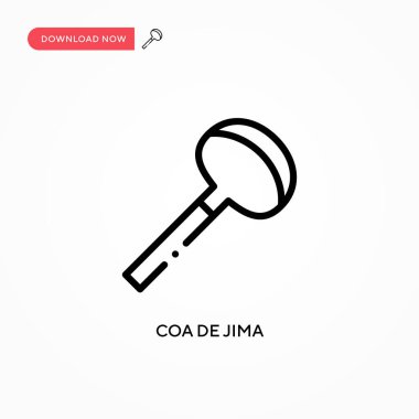 Coa de jima vektör simgesi. Web sitesi veya mobil uygulama için modern, basit düz vektör çizimi