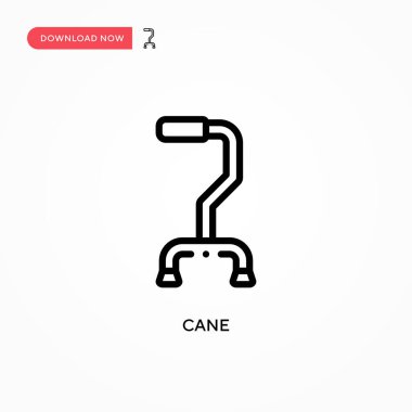 Cane vektör simgesi. Web sitesi veya mobil uygulama için modern, basit düz vektör çizimi