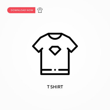 Tişört vektör simgesi. Web sitesi veya mobil uygulama için modern, basit düz vektör çizimi