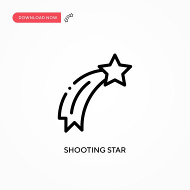 Yıldız vektör simgesi çekiliyor. Web sitesi veya mobil uygulama için modern, basit düz vektör çizimi