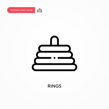 Halka vektör simgesi. Web sitesi veya mobil uygulama için modern, basit düz vektör çizimi