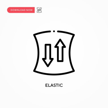 Elastik vektör simgesi. Web sitesi veya mobil uygulama için modern, basit düz vektör çizimi