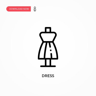 Vektör simgesini giyin. Web sitesi veya mobil uygulama için modern, basit düz vektör çizimi