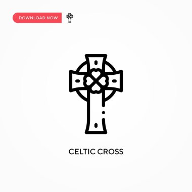 Kelt vektör simgesi. Web sitesi veya mobil uygulama için modern, basit düz vektör çizimi