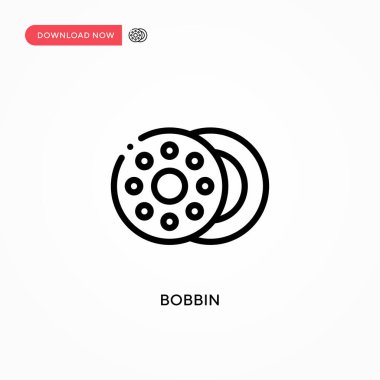 Bobbin vektör simgesi. Web sitesi veya mobil uygulama için modern, basit düz vektör çizimi