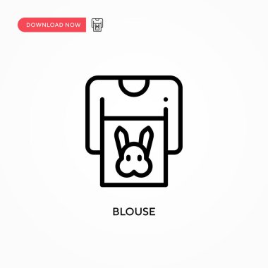 Bluz vektör simgesi. Web sitesi veya mobil uygulama için modern, basit düz vektör çizimi