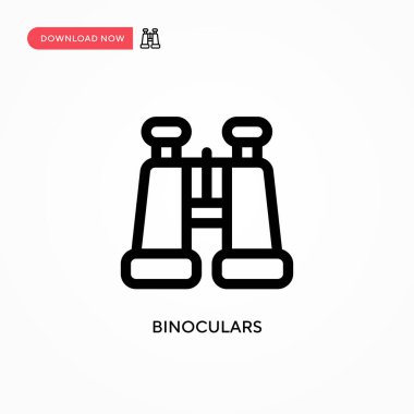 Dürbün vektör simgesi. Web sitesi veya mobil uygulama için modern, basit düz vektör çizimi