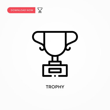 Ödül vektör simgesi. Web sitesi veya mobil uygulama için modern, basit düz vektör çizimi