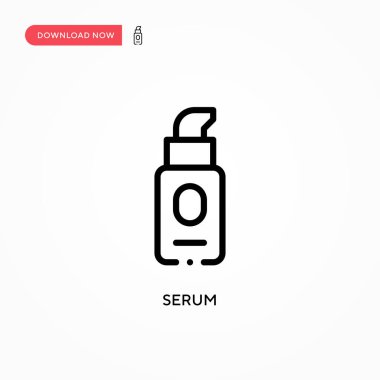 Serum vektör simgesi. Web sitesi veya mobil uygulama için modern, basit düz vektör çizimi