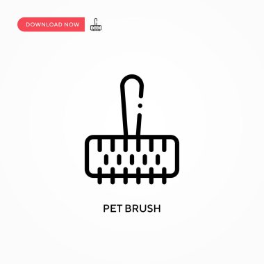 Hayvan fırçası vektör simgesi. Web sitesi veya mobil uygulama için modern, basit düz vektör çizimi