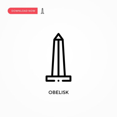 Dikilitaş vektör simgesi. Web sitesi veya mobil uygulama için modern, basit düz vektör çizimi