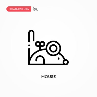 Fare vektör simgesi. Web sitesi veya mobil uygulama için modern, basit düz vektör çizimi