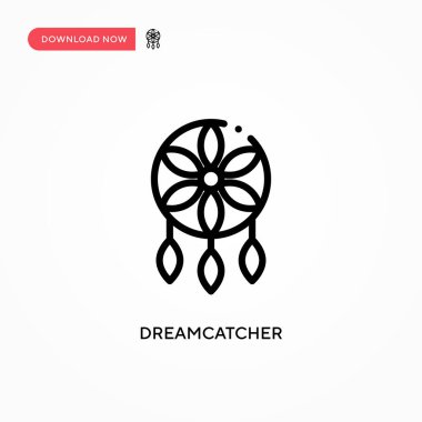 Rüya Avcısı vektör simgesi. Web sitesi veya mobil uygulama için modern, basit düz vektör çizimi