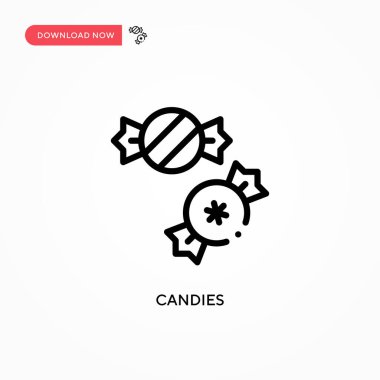 Şekerleme vektör simgesi. Web sitesi veya mobil uygulama için modern, basit düz vektör çizimi