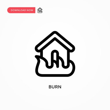 Vektör simgesini yak. Web sitesi veya mobil uygulama için modern, basit düz vektör çizimi