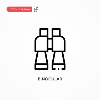 Dürbün vektör simgesi. Web sitesi veya mobil uygulama için modern, basit düz vektör çizimi