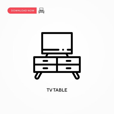 Tv tablo vektör simgesi. Web sitesi veya mobil uygulama için modern, basit düz vektör çizimi