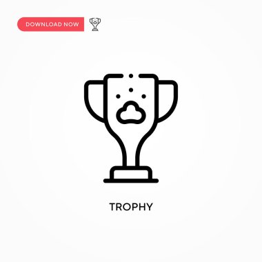 Ödül vektör simgesi. Web sitesi veya mobil uygulama için modern, basit düz vektör çizimi