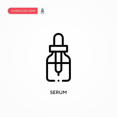 Serum vektör simgesi. Web sitesi veya mobil uygulama için modern, basit düz vektör çizimi