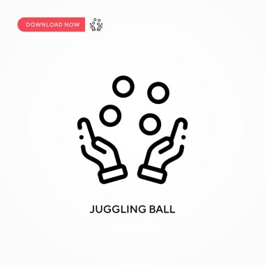 Top vektör simgesiyle hokkabazlık. Web sitesi veya mobil uygulama için modern, basit düz vektör çizimi