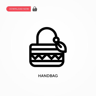 Çanta vektör simgesi. Web sitesi veya mobil uygulama için modern, basit düz vektör çizimi