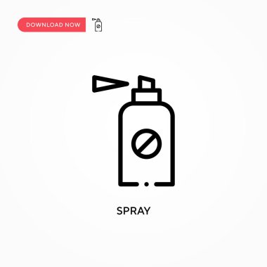 Sprey vektör simgesi. Web sitesi veya mobil uygulama için modern, basit düz vektör çizimi