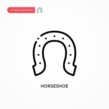 At nalı vektör simgesi. Web sitesi veya mobil uygulama için modern, basit düz vektör çizimi