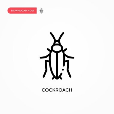 Hamamböceği vektör simgesi. Web sitesi veya mobil uygulama için modern, basit düz vektör çizimi