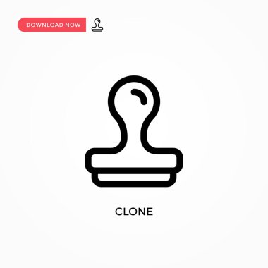 Klon vektör simgesi. Web sitesi veya mobil uygulama için modern, basit düz vektör çizimi