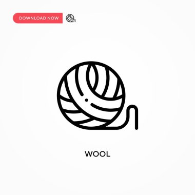 Yün vektör simgesi. Web sitesi veya mobil uygulama için modern, basit düz vektör çizimi