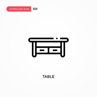 Tablo vektör simgesi. Web sitesi veya mobil uygulama için modern, basit düz vektör çizimi
