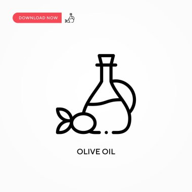 Zeytinyağı ikonu. Web sitesi veya mobil uygulama için modern, basit düz vektör çizimi