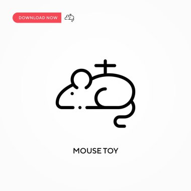 Fare oyuncağı vektör simgesi. Web sitesi veya mobil uygulama için modern, basit düz vektör çizimi